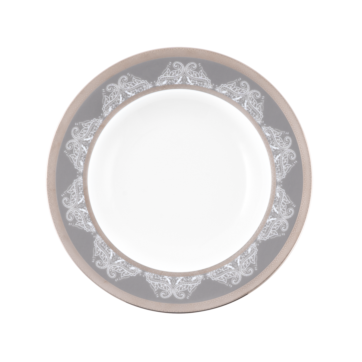 Set of 2 Rim Soup Plate - Romane Grey