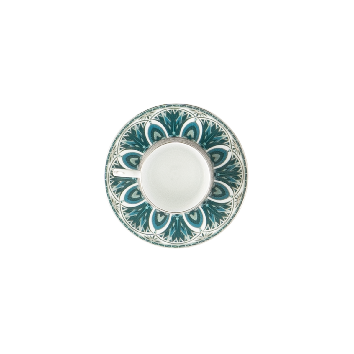 Set Of Two Coffee Cup Saucers Platinum R ves Du Nil Haviland set-of-two-coffee-cup-saucers-platinum-r-ves-du-nil-haviland