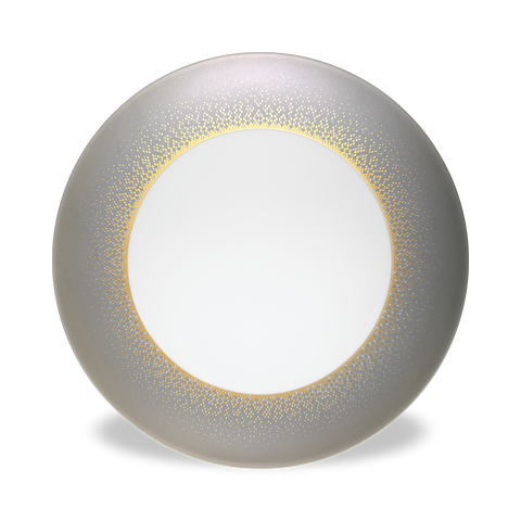 Souffle d'Or Large Dinner Plate in Eclipse Grey