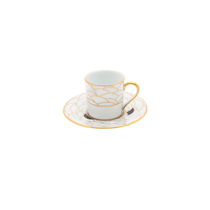 Set of 2 Coffee Cups and Saucers Art Déco par Haviland
