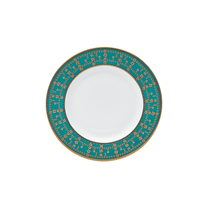 Set of 2 Bread and Butter Plates Tiara black gold