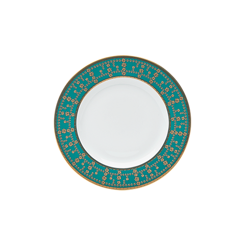 Set of 2 Bread and Butter Plates Tiara black gold