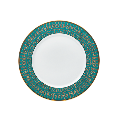 Set of 2 Dessert Plates Tiara black gold