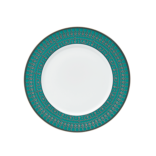 Set of 2 Dessert Plates Tiara black platinum