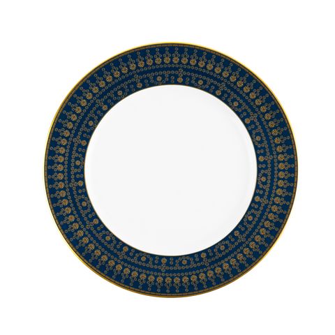 Set of 2 Dessert Plates Tiara prussian blue gold