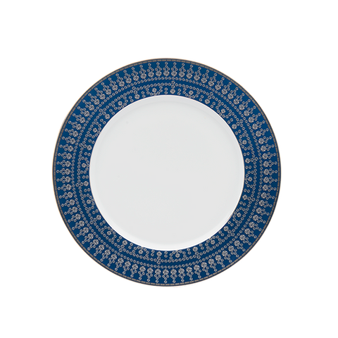 Set of 2 Dessert Plates Tiara prussian blue platinum