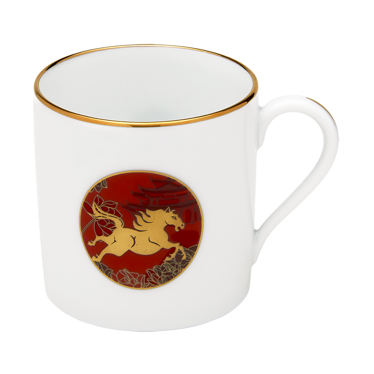 Set of 1 Mini Mug Chinese Horoscope Horse
