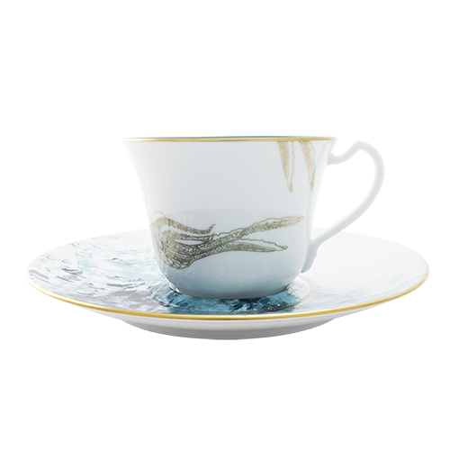 Set of 1 XL Cappuccino Cup and Saucer Océan Bleu
