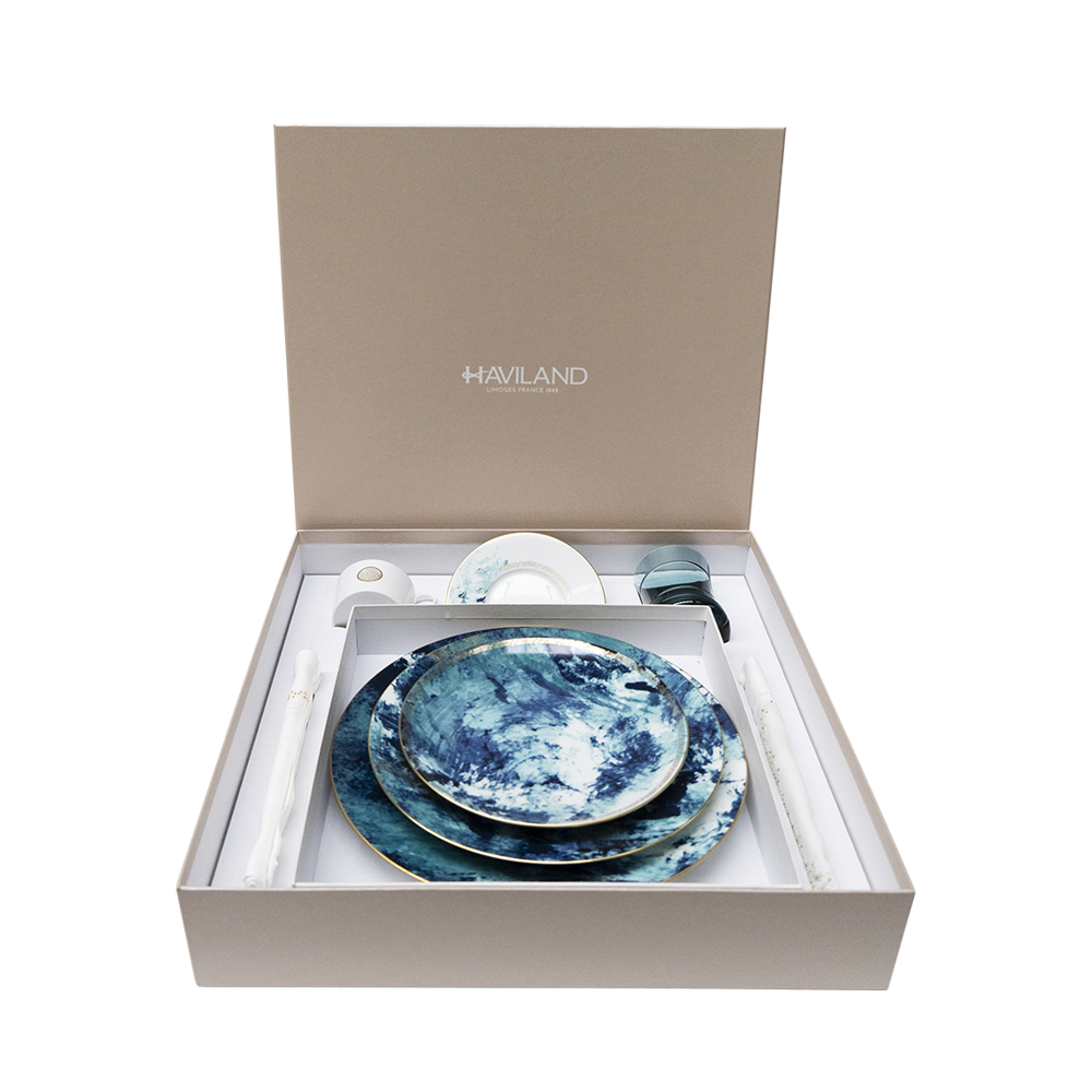 Tea Place Setting Gift Set Océan Bleu