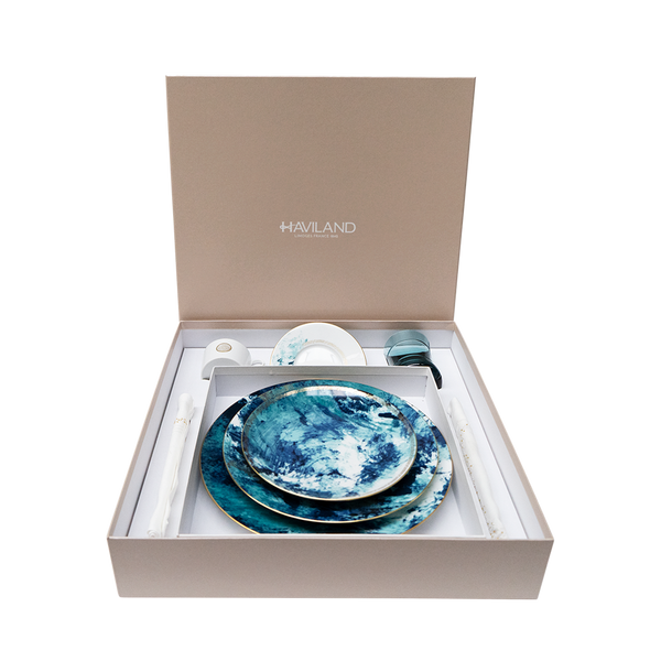 Tea Place Setting Gift Set Océan Bleu