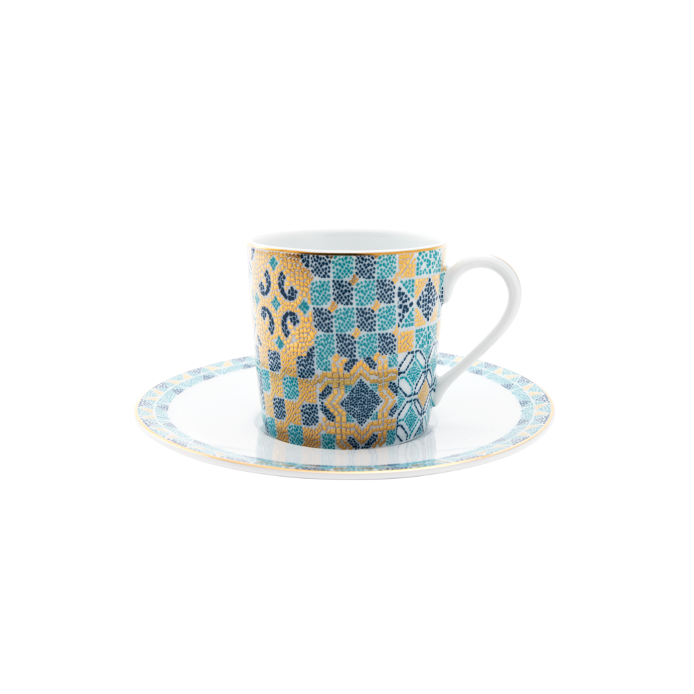 Set of 2 Coffee Cups and Saucers Portofino