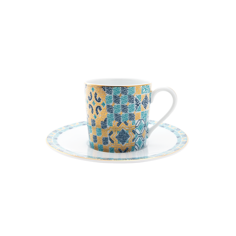 Set of 2 Coffee Cups and Saucers Portofino