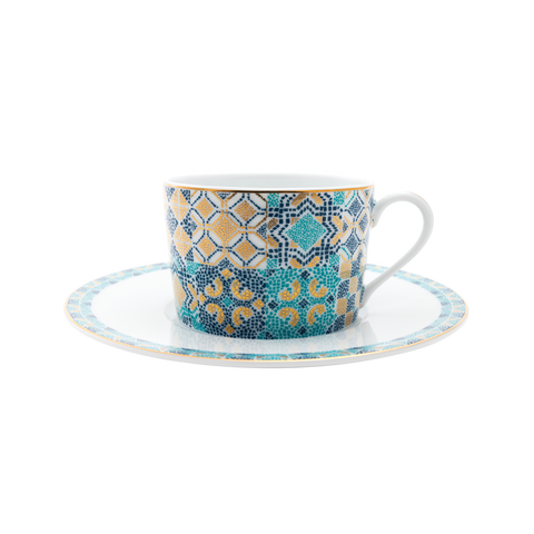 Set of 2 Teacups and Saucers Portofino
