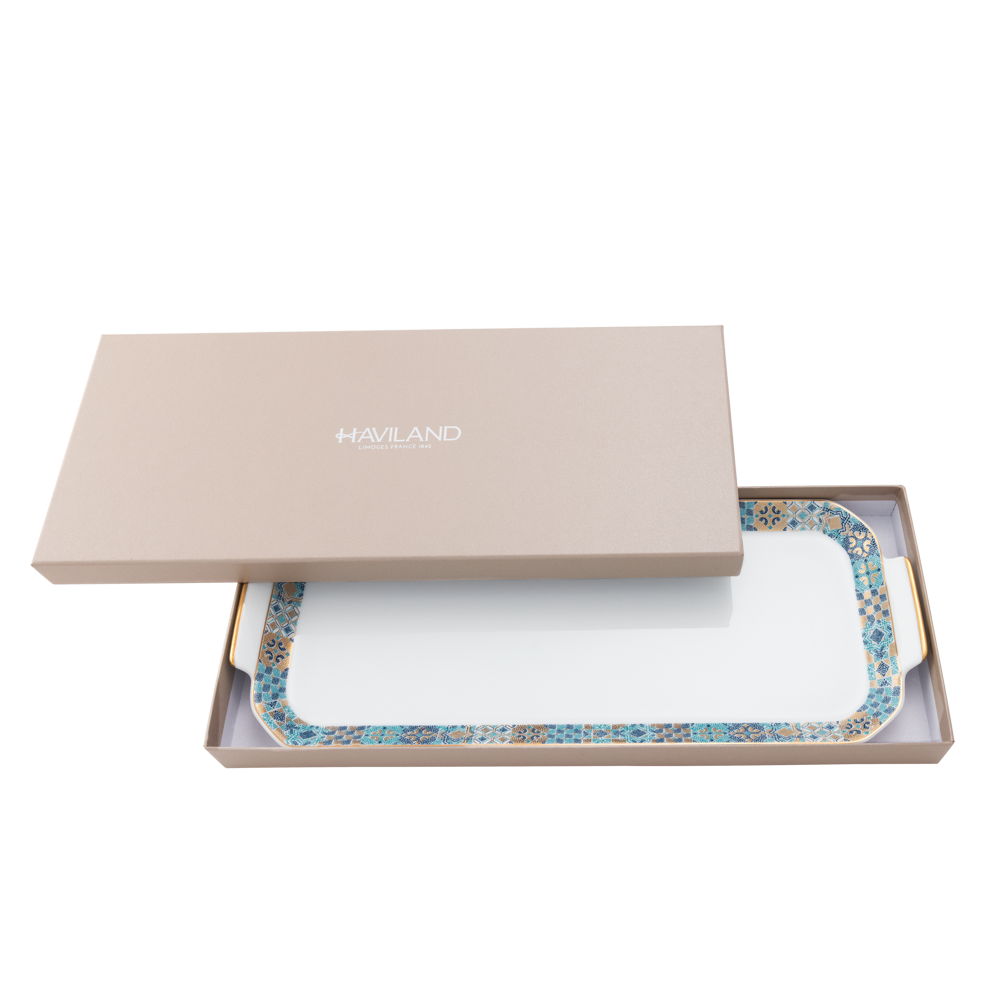Set of 1 Oblong Cake Platter Portofino