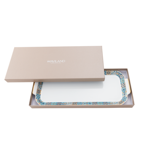 Set of 1 Oblong Cake Platter Portofino