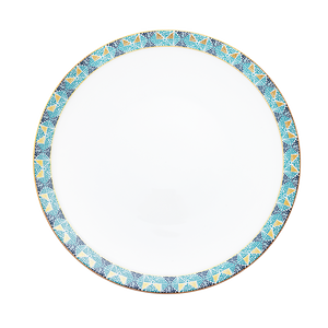 Set of 2 Large Dinner Plates With Frieze Portofino
