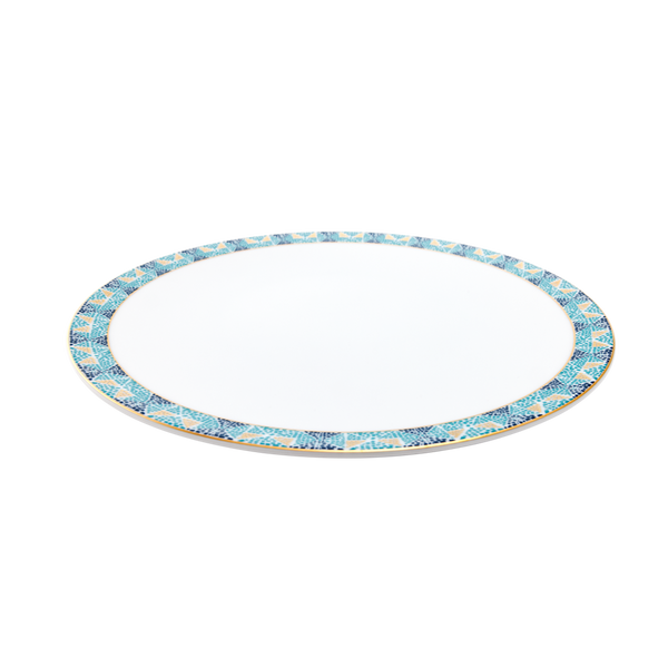 Set of 2 Large Dinner Plates With Frieze Portofino