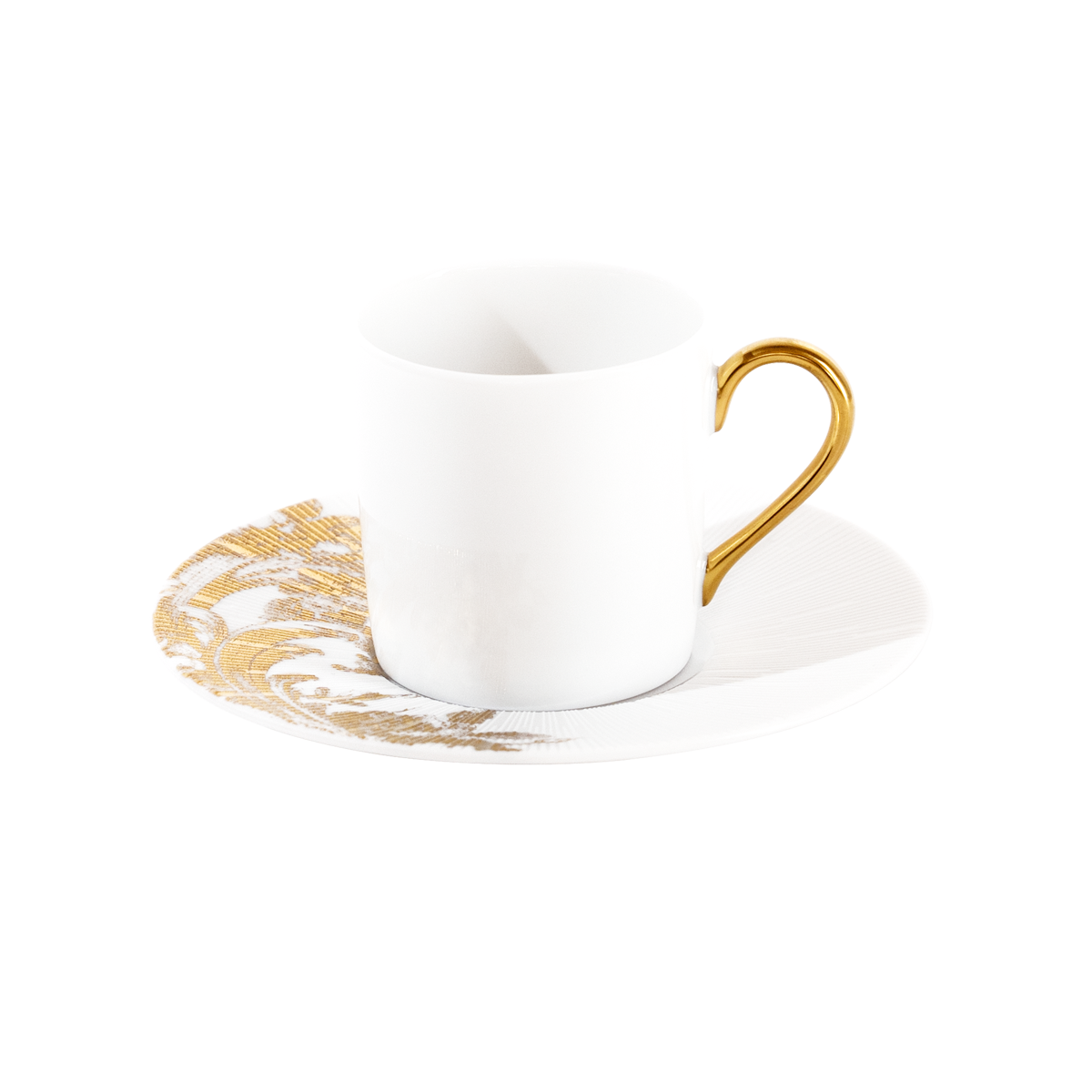 Set of 2 Coffee Cups and Saucers Stanislas gold