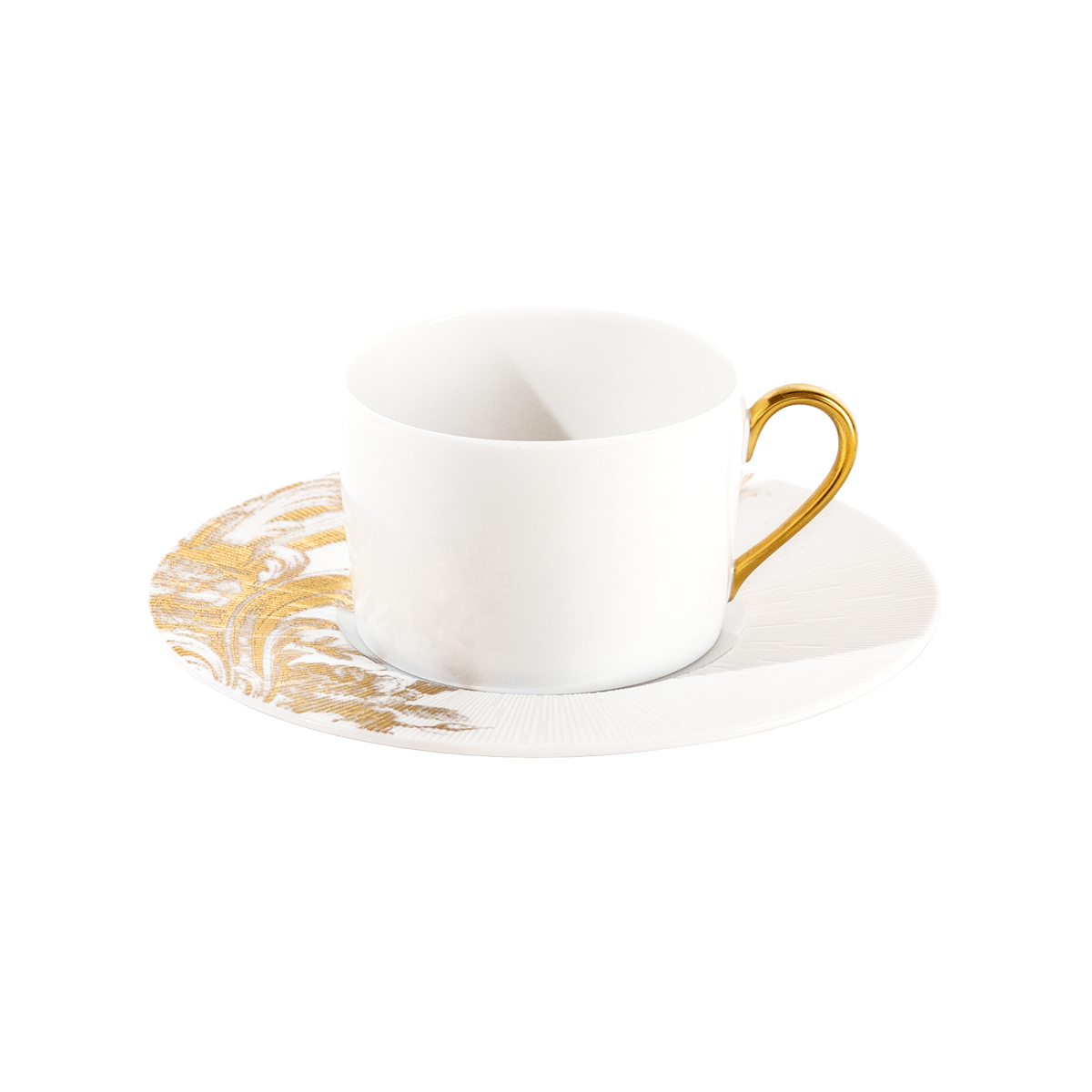 Set of 2 Teacups and Saucers Stanislas gold