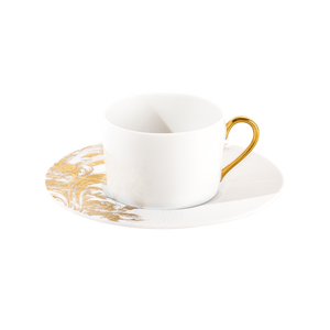 Set of 2 Teacups and Saucers Stanislas gold