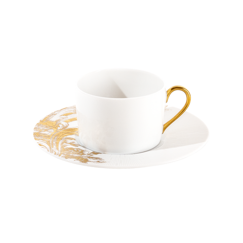 Set of 2 Teacups and Saucers Stanislas gold