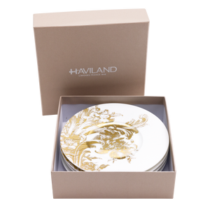 Set of 4 Delicacy Plates Stanislas gold