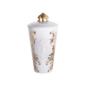 Medium Vase with Lid Stanislas gold