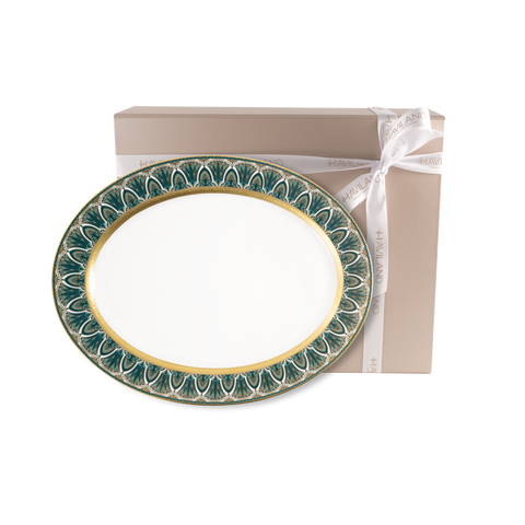 Set of 1 Oval Dish Rêves Du Nil gold