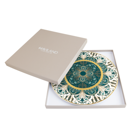 Set of 1 Tart Platter Rêves Du Nil gold