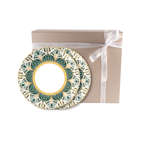 Set of 2 Dessert Plates Rêves Du Nil gold