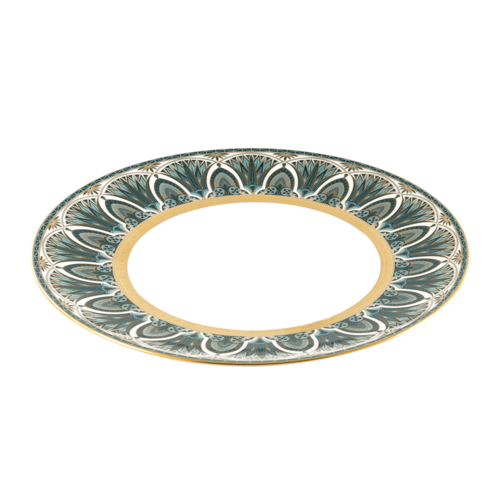 Rêves du Nil green gold large dinner plate - Thumbnail 5