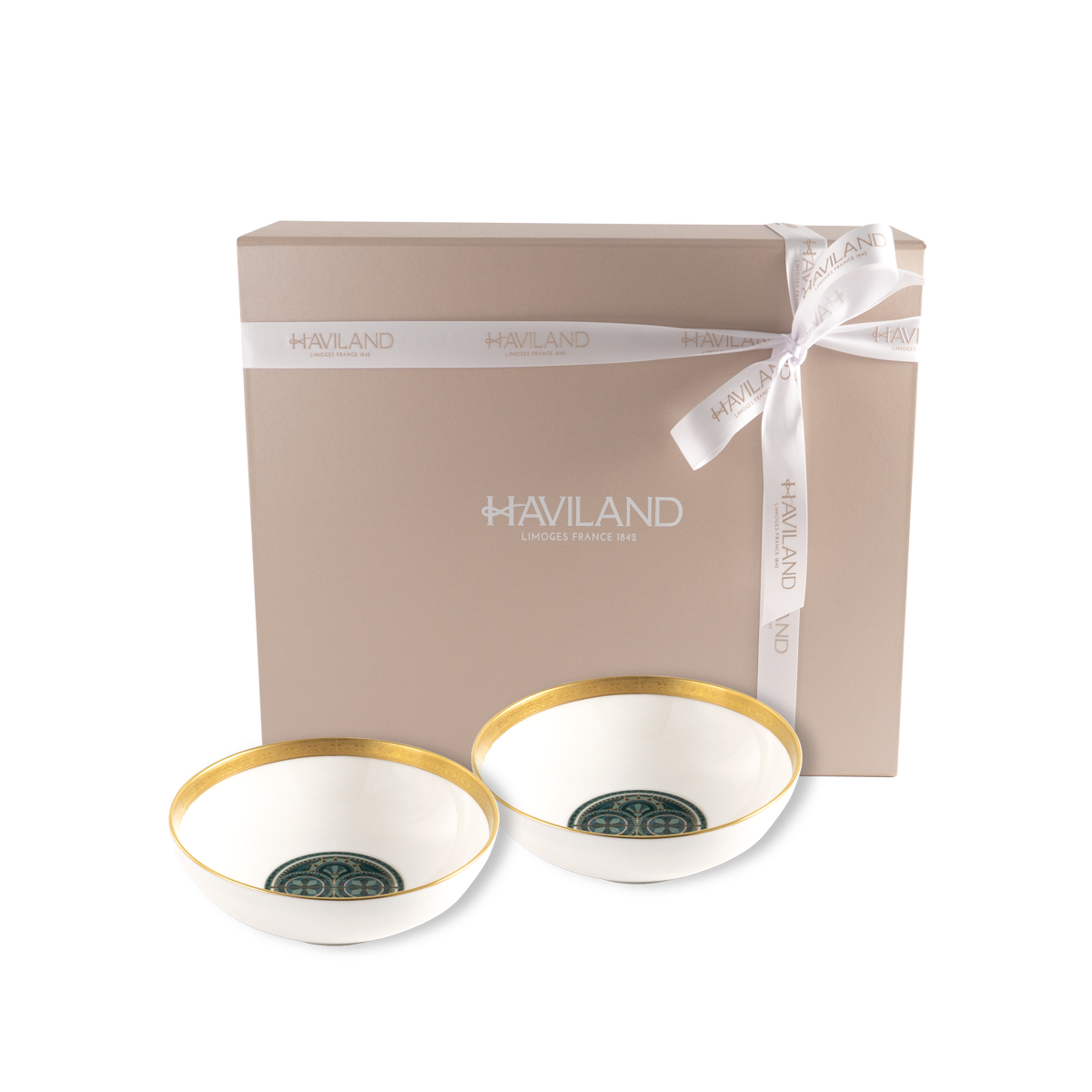 Set of 2 Soup Bowls Rêves Du Nil gold
