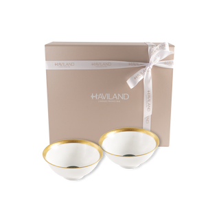 Set of 2 Rice Bowls Rêves Du Nil gold