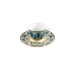 Set of 1 XL Cappuccino Cup and Saucer Rêves Du Nil gold
