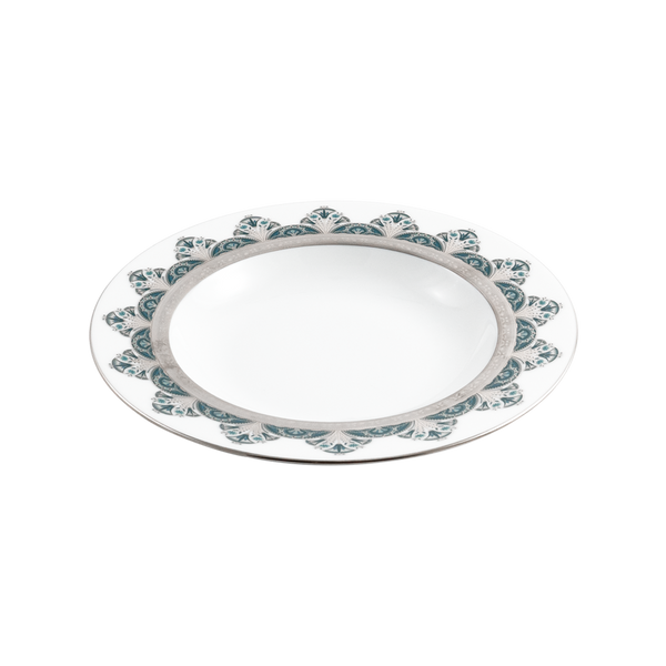 Set of 2 Rim Soup Plates Rêves Du Nil platinum