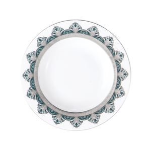 Set of 2 Rim Soup Plates Rêves Du Nil platinum