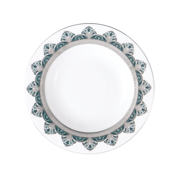 Set of 2 Rim Soup Plates Rêves Du Nil platinum