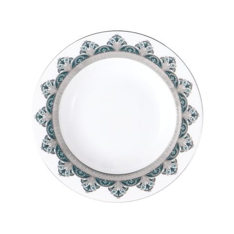 Set of 2 Rim Soup Plates Rêves Du Nil platinum