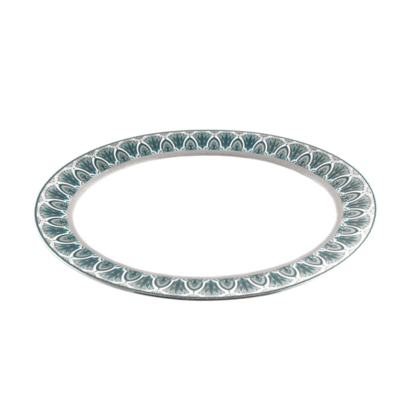 Set of 1 Oval Dish Rêves Du Nil platinum