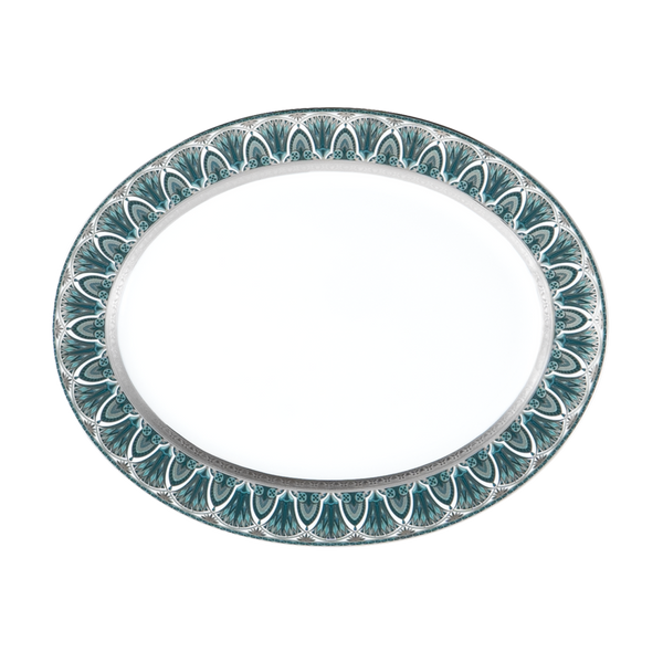 Set of 1 Oval Dish Rêves Du Nil platinum