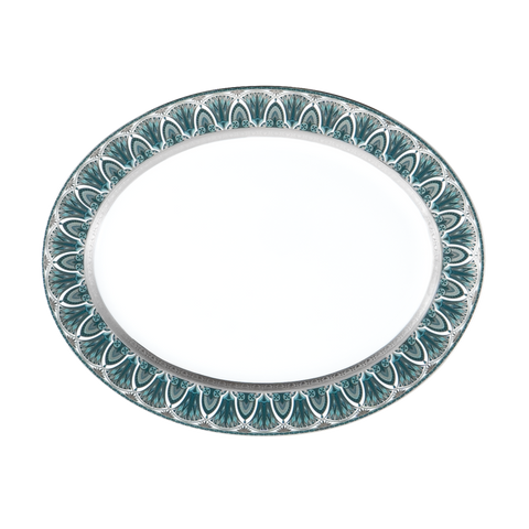 Set of 1 Oval Dish Rêves Du Nil platinum