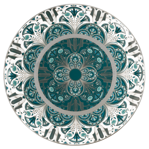 Set of 1 Tart Platter Rêves Du Nil platinum