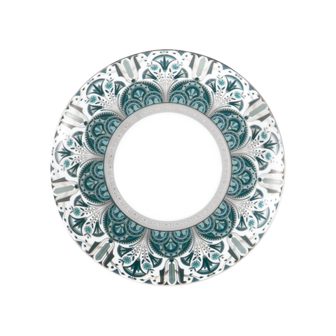 Set of 4 Dessert Plates Rêves Du Nil platinum