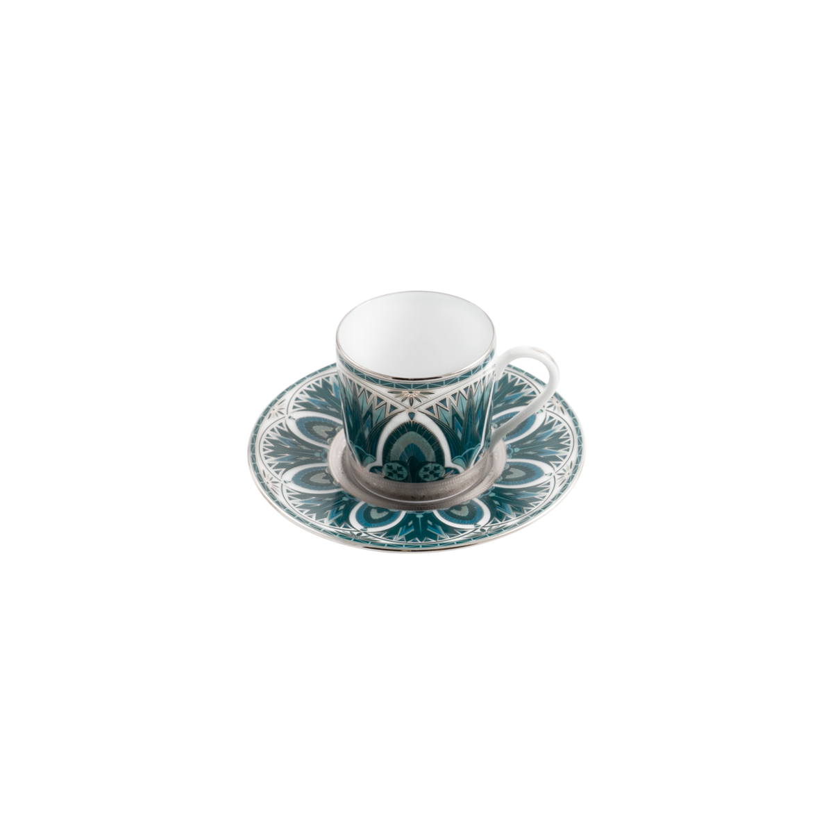 Set of 2 Coffee Cups and Saucers Rêves Du Nil platinum