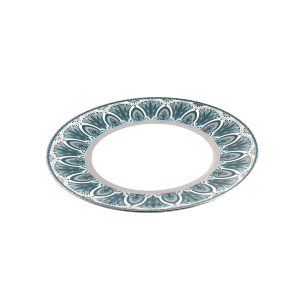 Set of 2 Large Dinner Plates Rêves Du Nil platinum