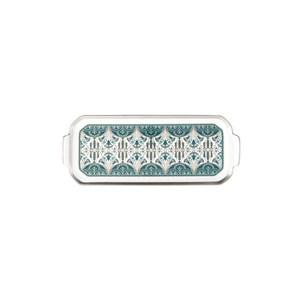 Set of 1 Oblong Cake Platter Rêves Du Nil platinum