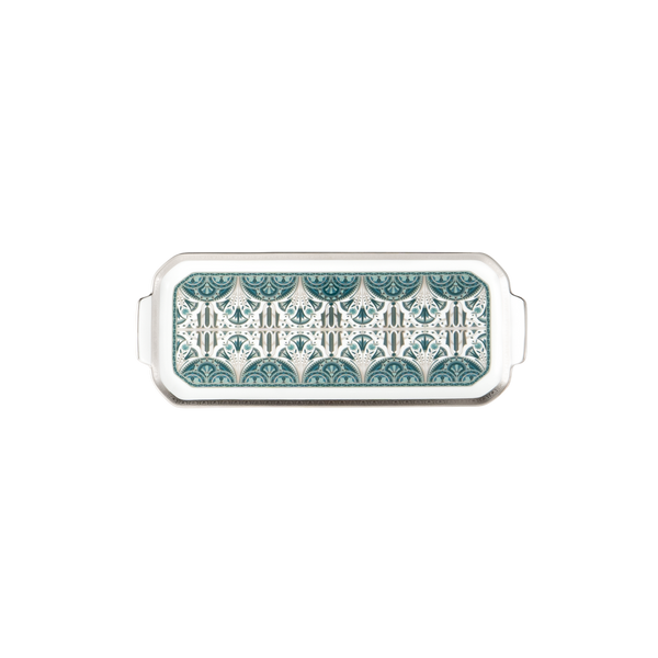 Set of 1 Oblong Cake Platter Rêves Du Nil platinum