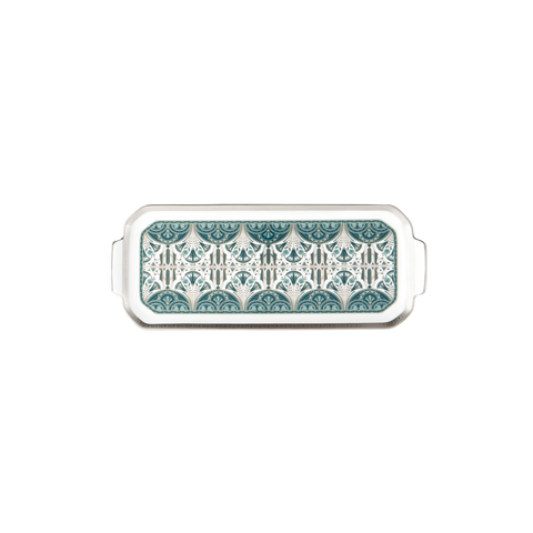 Set of 1 Oblong Cake Platter Rêves Du Nil platinum