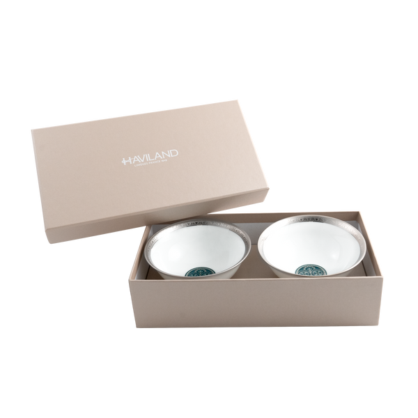 Set of 2 Soup Bowls Rêves Du Nil platinum