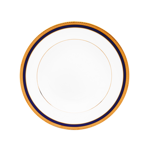 Set of 2 Rim Soup Plates Symphonie blue gold